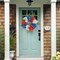 Patriotic Wreath Decorations for Front Door, 20 Inch Red White Blue Hydrangea 4th of July Independence Day Wreaths